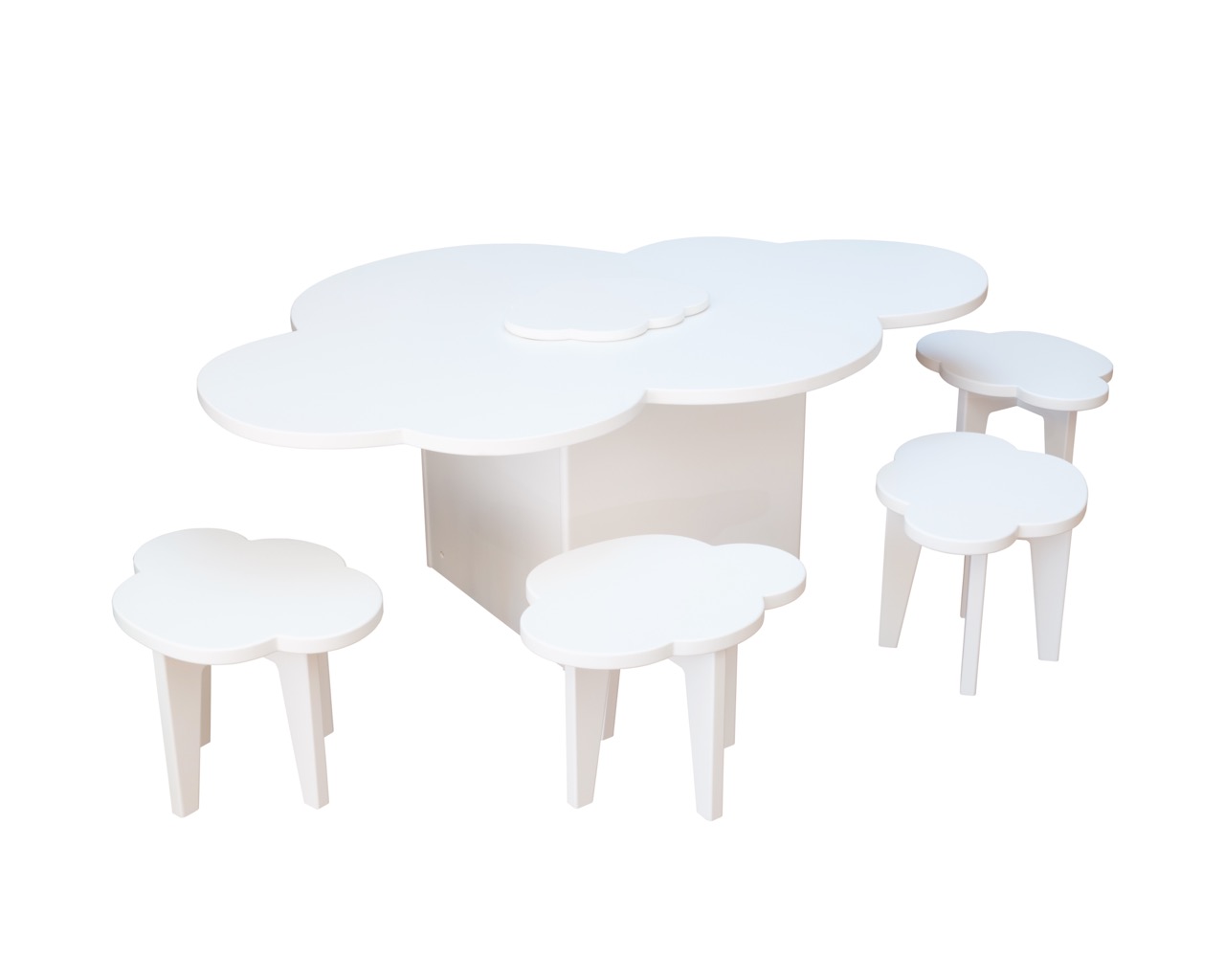 Tabouret Nuage Blanc